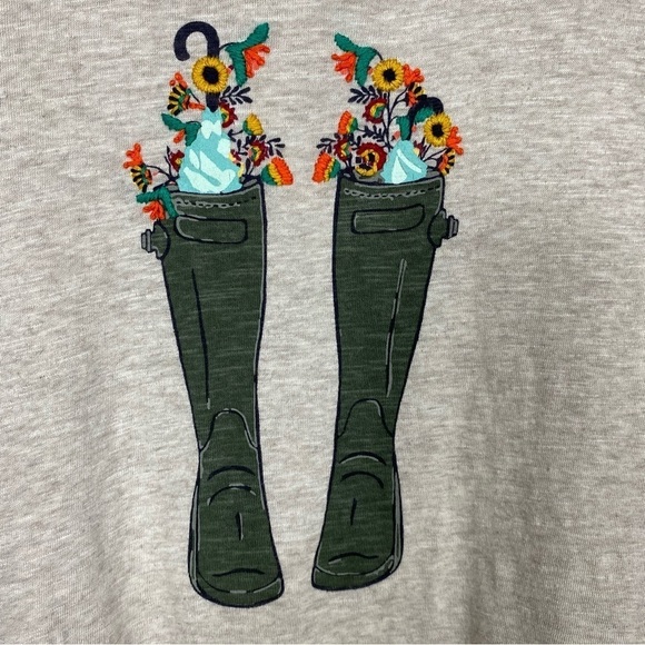 Talbots wellies and flowers long sleeve tee - Picture 4 of 8